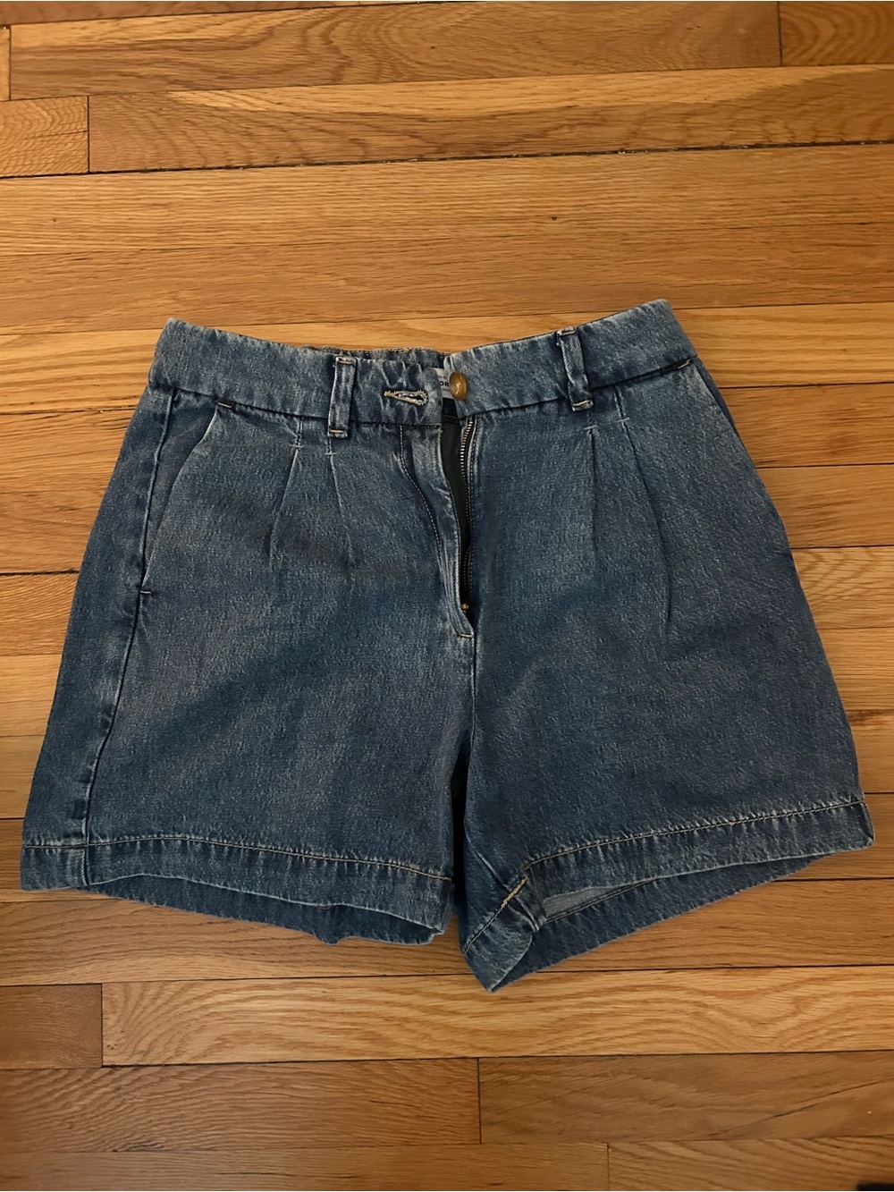 Old Navy Blue High-Rise Denim Shorts